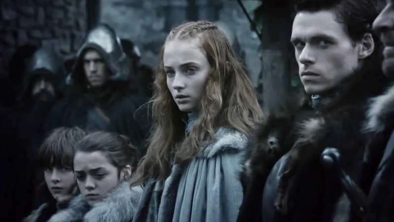 Maisie Williams, Robb Stark, Game Of Thrones, Richard Madden, Sansa Stark, Sophie Turner, Arya Stark, 1080P, TV Show