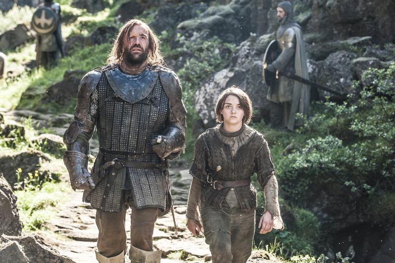 TV Show, Sandor Clegane, Rory McCann, Arya Stark, Game Of Thrones, Maisie Williams, 1080P