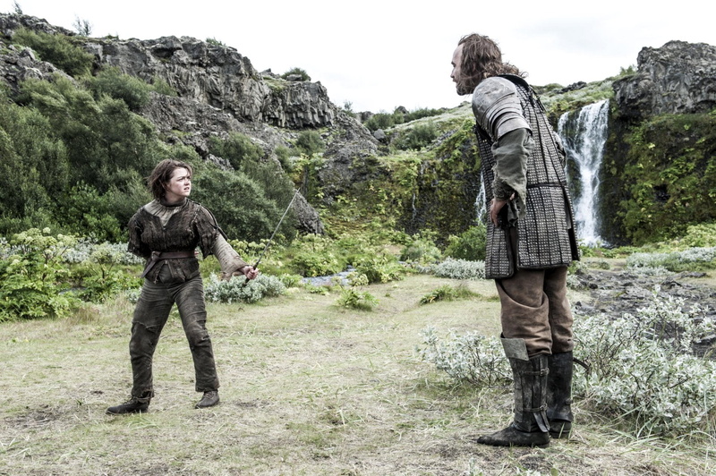 Arya Stark, 1080P, Game Of Thrones, TV Show, Rory McCann, Sandor Clegane, Maisie Williams