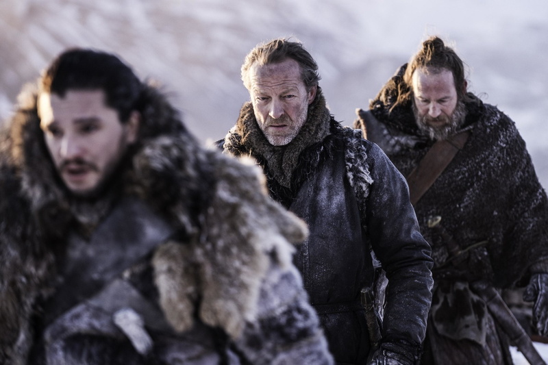Thoros of Myr, Jorah Mormont, Iain Glen, Jon Snow, 1080P, Game Of Thrones, Kit Harington, TV Show
