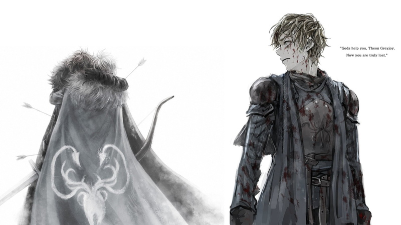 character, statue, outdoors, representation, art and craft, architecture, text, women, Theon Greyjoy, Game of Thrones, people, adult, day, standing, human representation