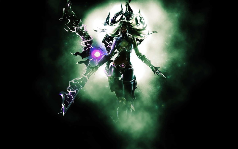 low angle view, league of legends irelia, sport, mature adult, mid-air, illuminated, 1080P, outdoors, nature, light - natural phenomenon, green color