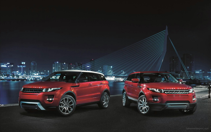 cars, range, rover, land rover, two, ranger, evoque, 1080P, door, land
