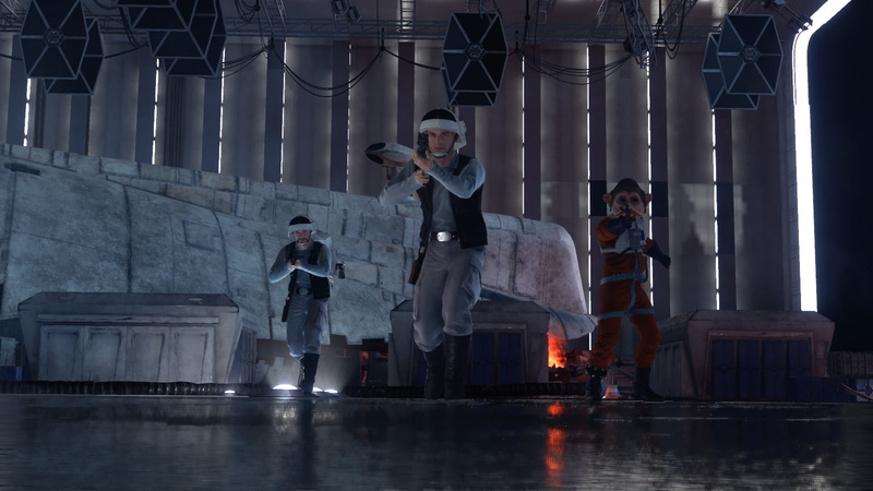 720P, Star Wars Battlefront (2015), Star Wars, TIE Fighter, Nien Nunb