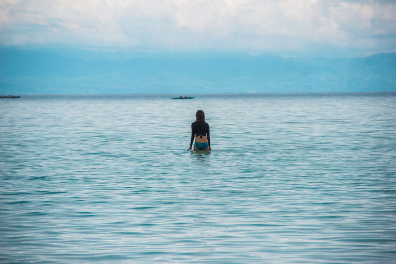 sky, summer, outdoors, swim, cloud - sky, real people, bohol, sea, horizon, scenics - nature, water, lifestyles, holiday, rear view, pool, philippines