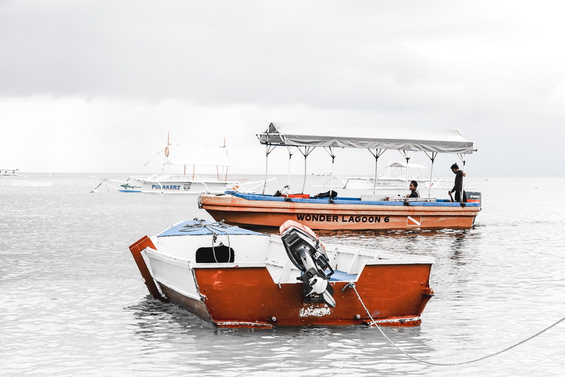 ship, travel, white color, sky, bohol, red, daytime, moored, pier, summer, scenics - nature, horizon, seashore, ocean liner, see, day, nature, motorboat