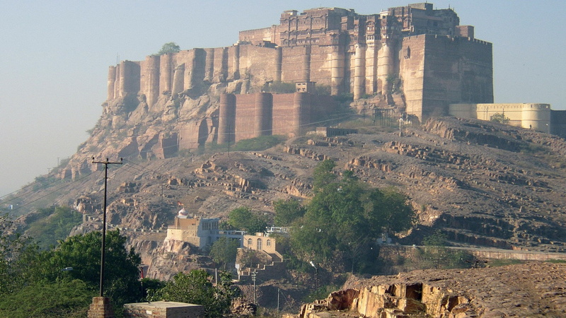 art, x, jodhpur, hd, temple, 1080P, nature, mountains, fort