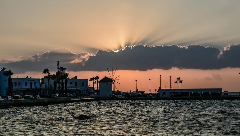 waterfront, cloud - sky, architecture, twilight, factory, landscape, beauty in nature, no people, sunset, nature, cyclades, sky, paros, scenics - nature