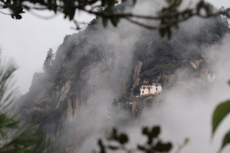 taktsang, scenics - nature, himalayas, cliff, beauty in nature, tree, cloudy, landscape, himalaya, tranquil scene, snow, architecture, weather, nautical vessel