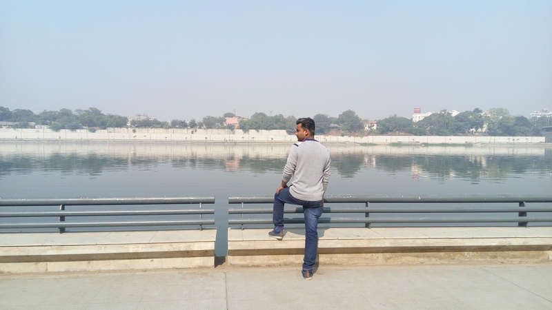 women, lifestyles, 4K, full length, rear view, alone person, beauty in nature, day, lake, leader, adult, jeans, sunlight, young adult, reflection, ahmedabad