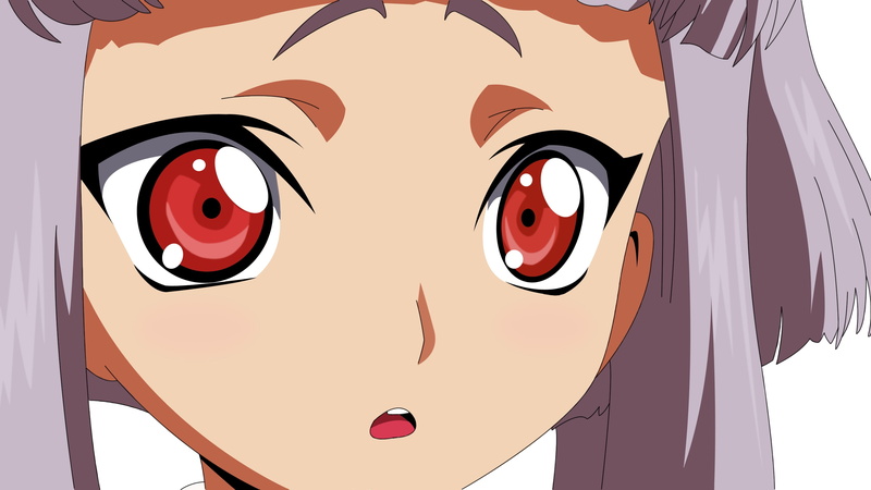 indoors, code geass, close up, girl, 2K, animated, illustration, fun, backgrounds, people, haired, close-up, surprise, human Face, computer Graphic, beautiful