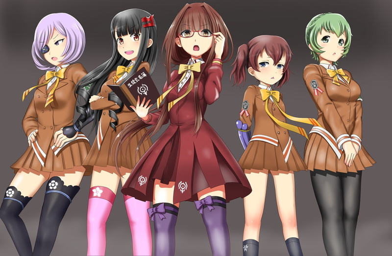 female likeness, 1080P, doll, Anime, celebration, people, Hiei (Arpeggio Of Blue Steel), toy, young adult, Ashigara (Arpeggio Of Blue Steel), standing