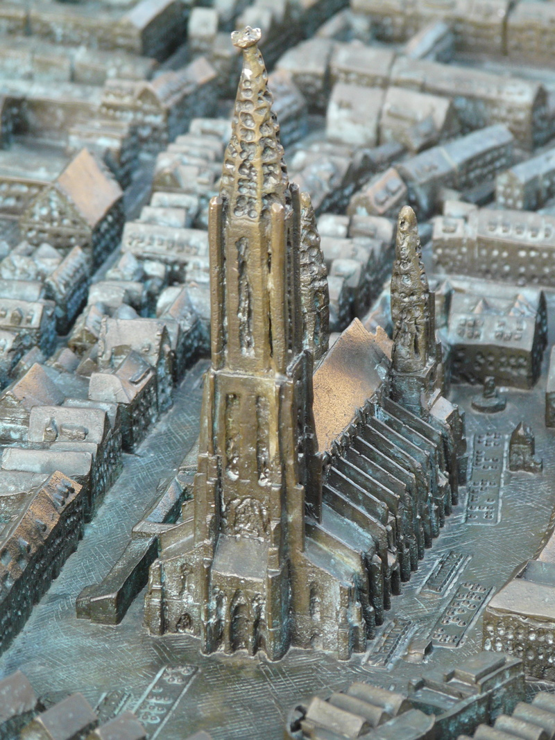 ulm, high angle view, cold temperature, the past, close-up, map, metal plate, accessibility, barrier, tactile map, no people, model - object, visually impaired