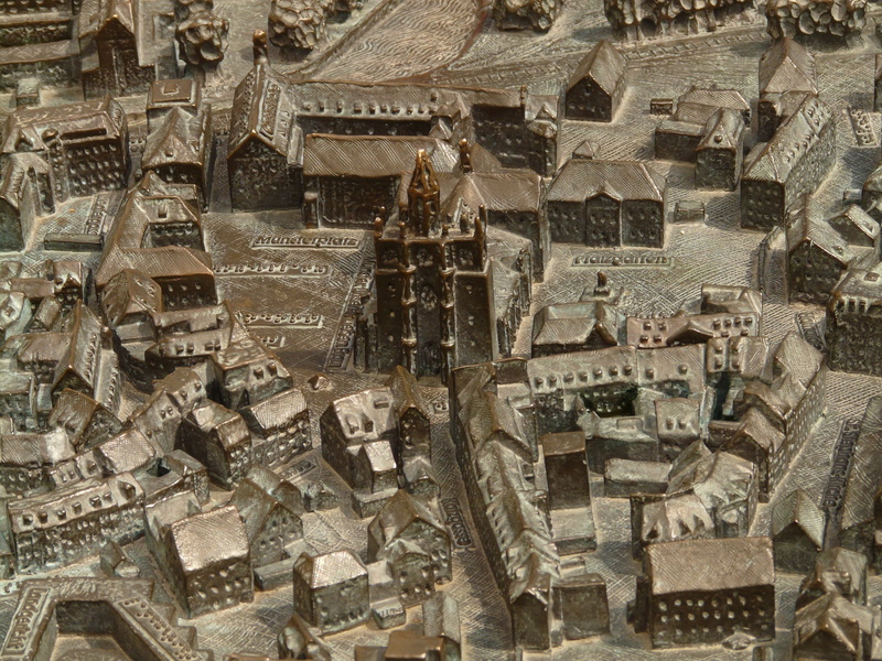 industry, barrier, relief, outdoors, ancient civilization, ancient, tactile map, large group of objects, accessibility, visually impaired, architecture