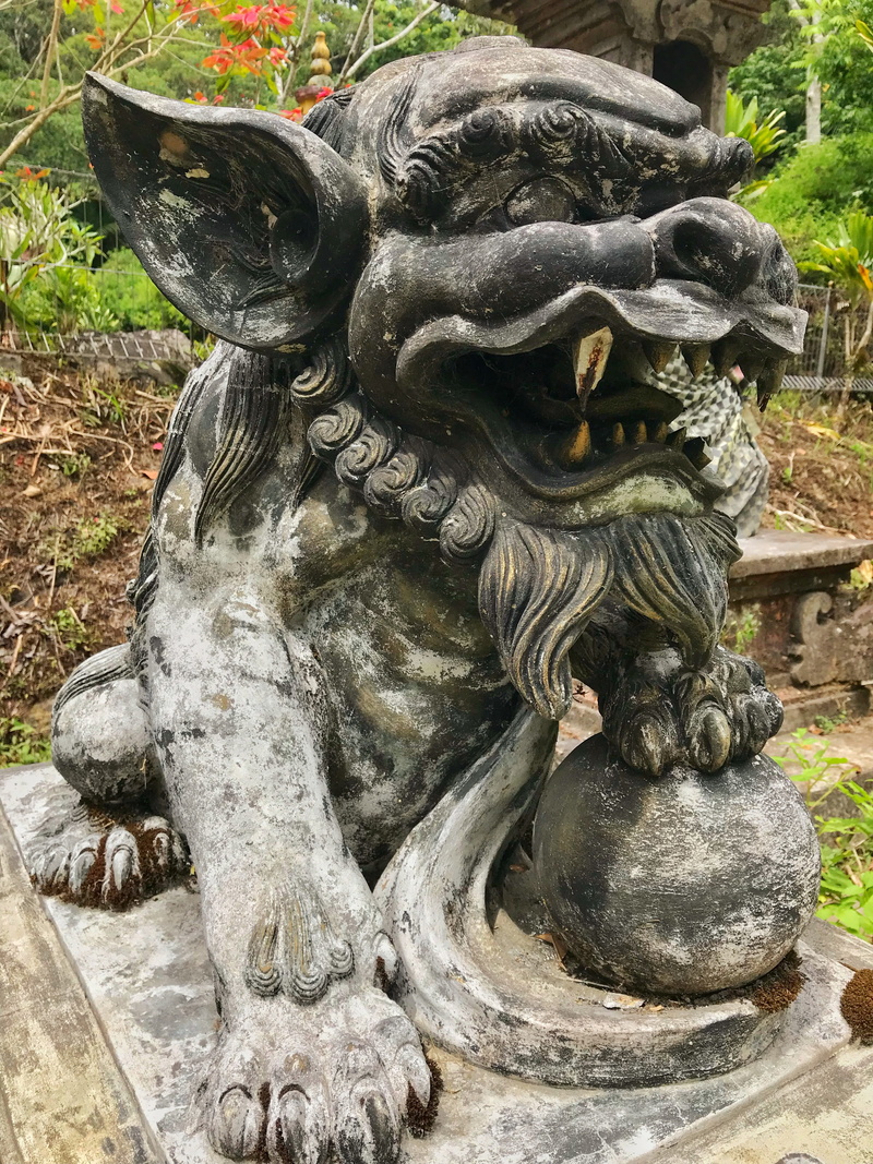 carving - craft product, indonesia, nature, representation, human representation, close-up, bali, outdoors, no people, solid, art and craft, day, mouth open