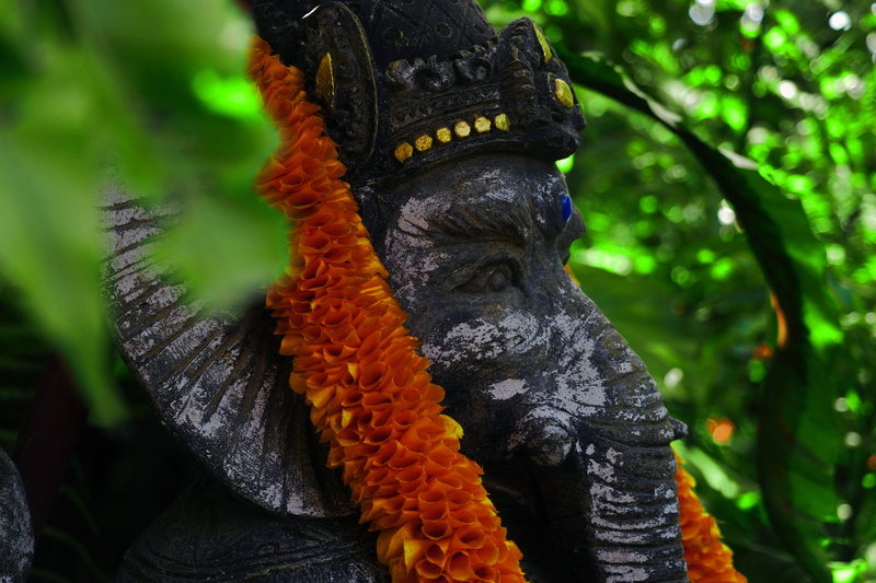 sculpture, nature, idol, focus on foreground, day, statue, bali, no people, male likeness, indonesia, outdoors, religion, art and craft, plant, 4K, craft