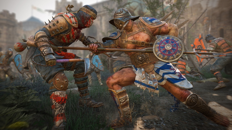 For Honor, weapon, blood, 5K, samurai, armor, shield, spear, gladiator, japonese, man, game