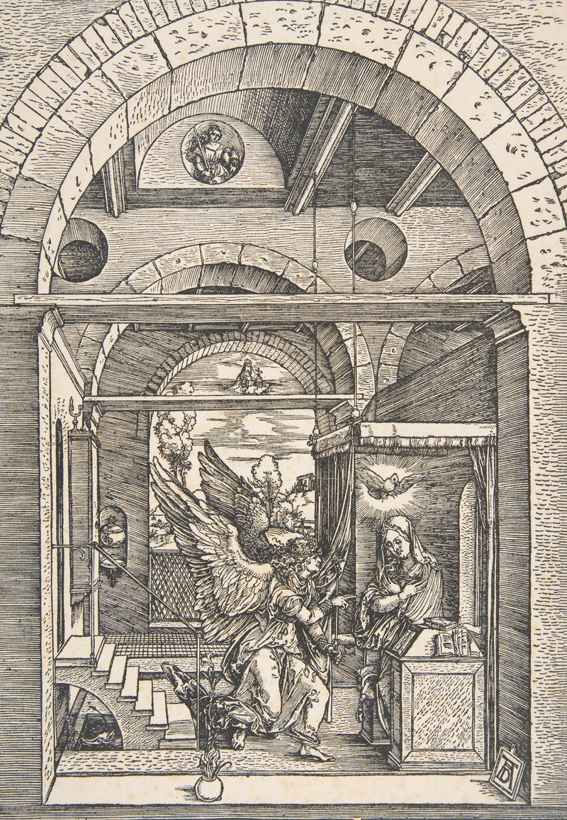 albrecht durer, religion, art, archangels, etching, inside, belief, jesus Christ, building, history, no people, carving - craft product, outdoors, tower