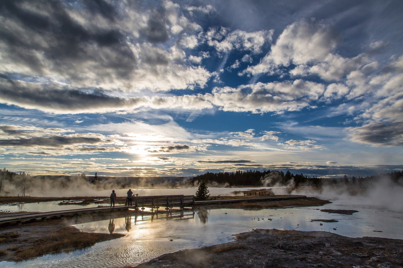 2K, Yellowstone National Park, water, cloudscape, sea, idyllic, scenics, cloud - Sky, reflection, beauty in nature, tranquility, beach, United States