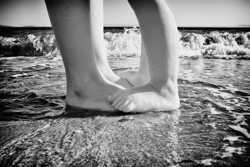 females, Summertime, close-up, mans, people, stepping, foot, women, shore, 4K, water, waves, child, Sea  coast, Aegean  Sea, outdoors, human Leg, sea shore