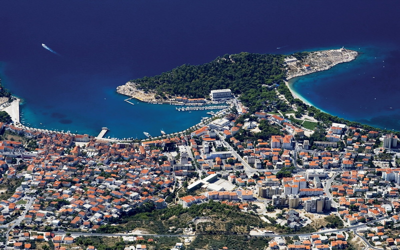 travel Destinations, city, building, journey, croatia, high Angle View, aerial View, urban Scene, beach, aerial, mediterranean Countries, summer, tree