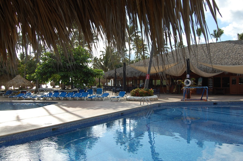 1080P, water, day, parasol, outdoors, beach, dominican republic, built structure, tourist resort, incidental people, swimming pool, palm tree, pool, punta cana