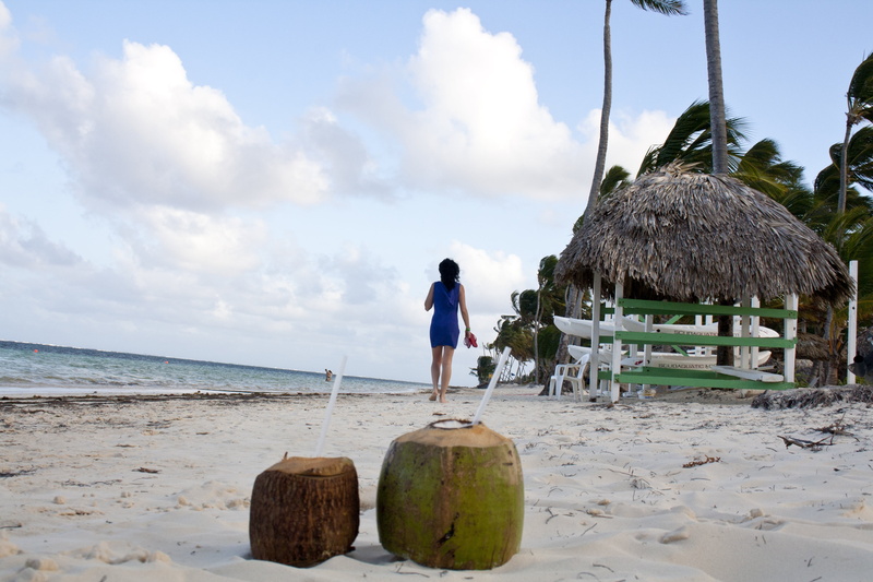 cloud - sky, punta, beauty in nature, holiday, cana, exotic, full length, sea, trip, water, woman, girl, beach, caribbean, romantic, sky, tropic, vacations