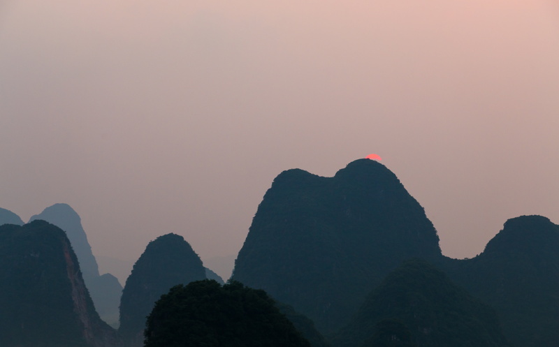 rock - object, 5K, copy space, china, evening, no people, sky, nature, rock, sunset, mountain, beauty in nature, beautiful, twilight, mountain range, solid