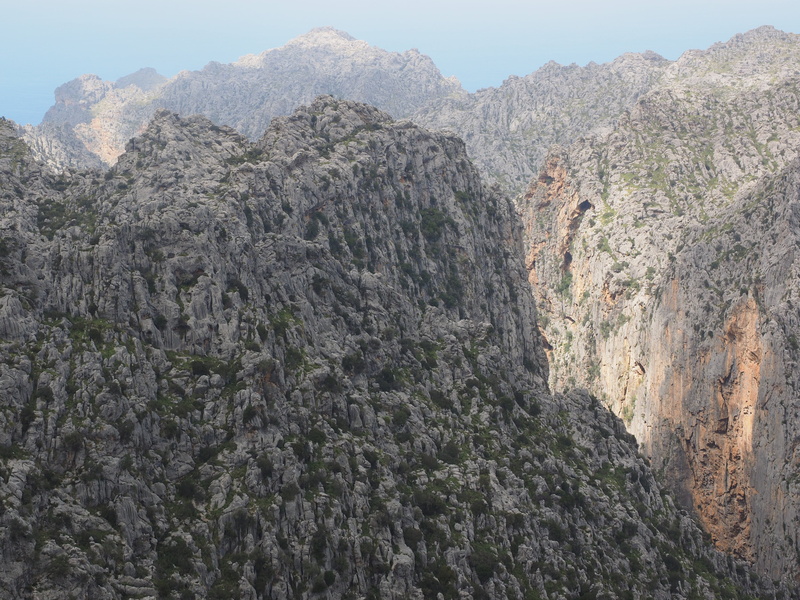 coll dels rice, mountain peak, mallorca, mountain range, eroded, no people, solid, cliff, non-urban scene, day, scenics - nature, gorge, rock formation