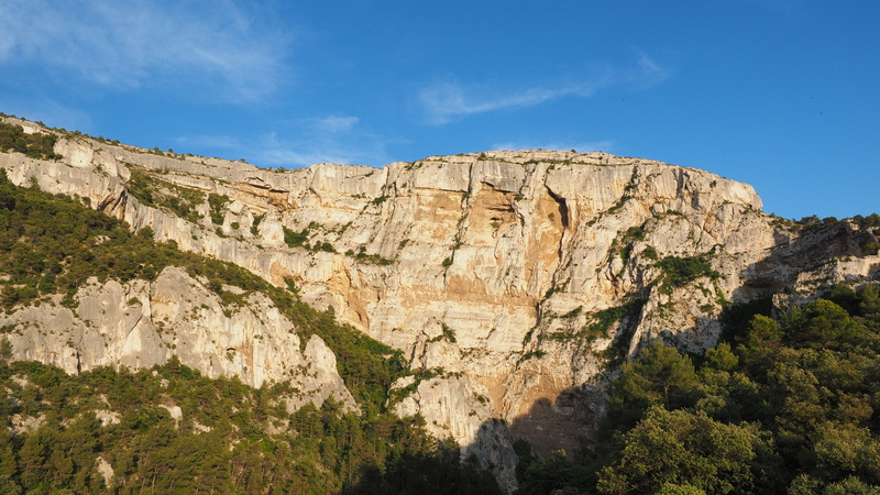 travel destinations, plant, land, eroded, blue, no people, scenics - nature, fontaine-de-vaucluse, solid, karst area, landscape, layered, karst landscape
