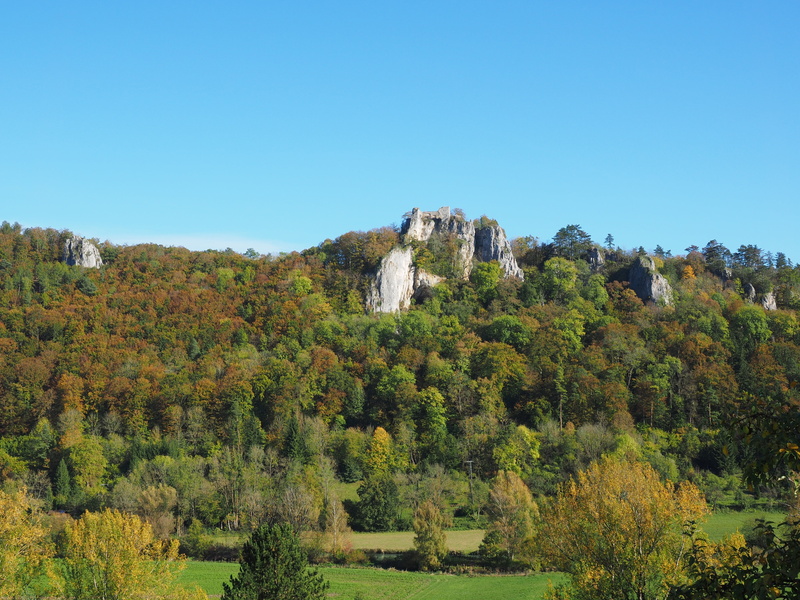 nature, blaubeuren, 4K, neanderthals, height burg, no people, forest, scenics - nature, green color, blue valley, architecture, building, neanderthal cave