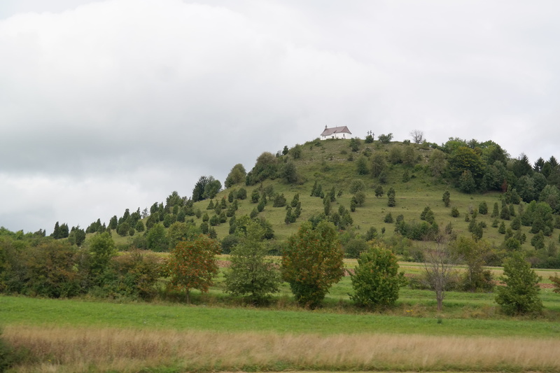 härtling, plant, landscape, rolling landscape, swabian alb, tree, environment, cloud - Sky, green Color, grass, burladingen, nature, Chapel, tranquil scene