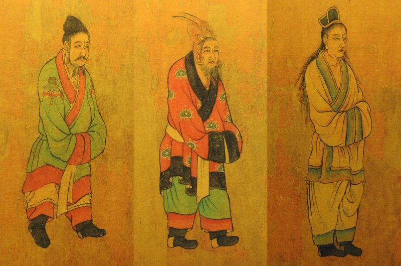 Tang dynasty, indoors, arts And Entertainment, history, wall - building feature, century, public domain, 4K, real people, Envoys, mural, male likeness