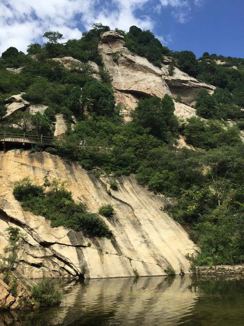flowing water, plant, black dragon pool, scenics - nature, travel destinations, the scenery, no people, beauty in nature, water, history, cliff, river