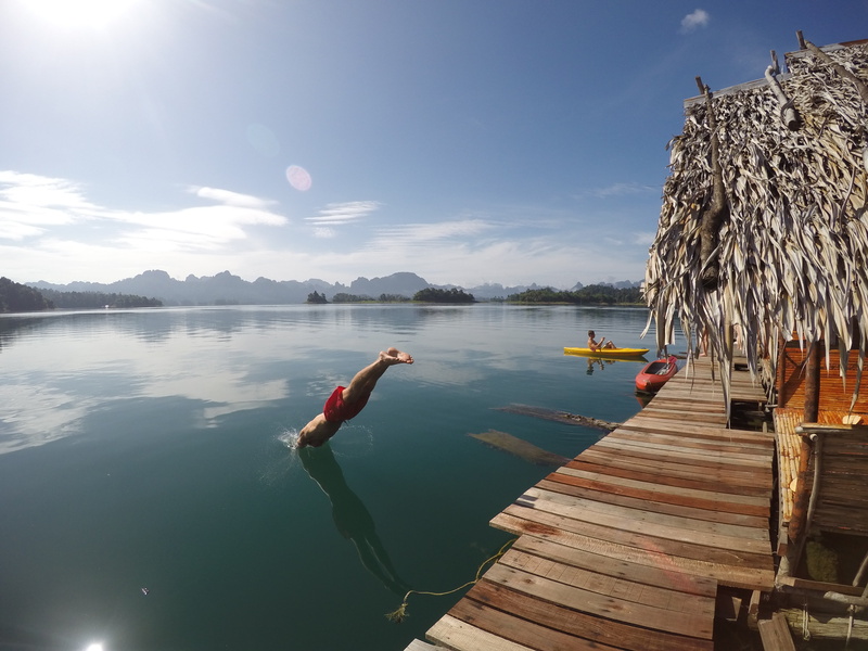 day, water, national park, wooden, khao sok, non-urban scene, bamboo, transportation, reflection, mode of transportation, natural, travel, asia, sok, thai