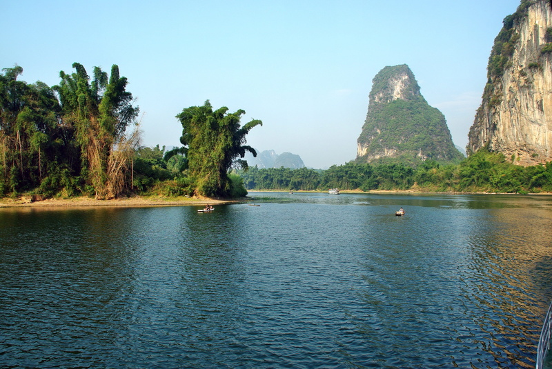 China, nature, outdoors, scenics - nature, Li River, Landscape, tranquil scene, day, tranquility, waterfront, plant, mountain, water, 2K, idyllic, travel destinations