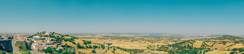 horizon, plant, clear sky, architecture, outdoors, landscape, tree, cityscape, blue sky, day, copy space, scenics - nature, 5K, no people, sky, nature
