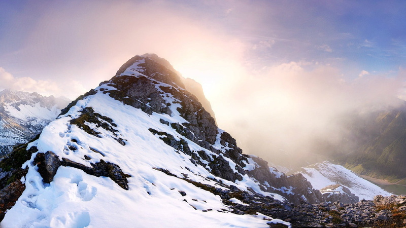 white, sun, sport, hill, mountains, nature, sky, landscape, black, environment, mountain, 1080P, bright, beauty in nature, outdoors, snow, sunbeam, mountain peak
