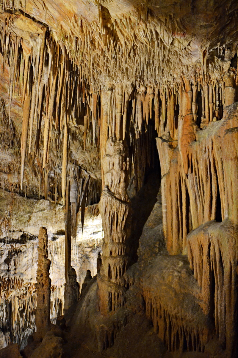 low angle view, drach, spain, rough, cave, eroded, rock, limestone, stalactite cave, places of interest, rock - object, balearic islands, physical geography