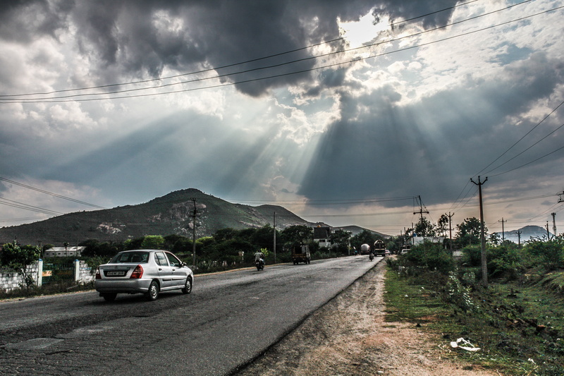 sunset, view, rays, travel, electricity pylon, transport, journey, sun, traffic, rural, route, diminishing perspective, dom, transportation, cloud - sky