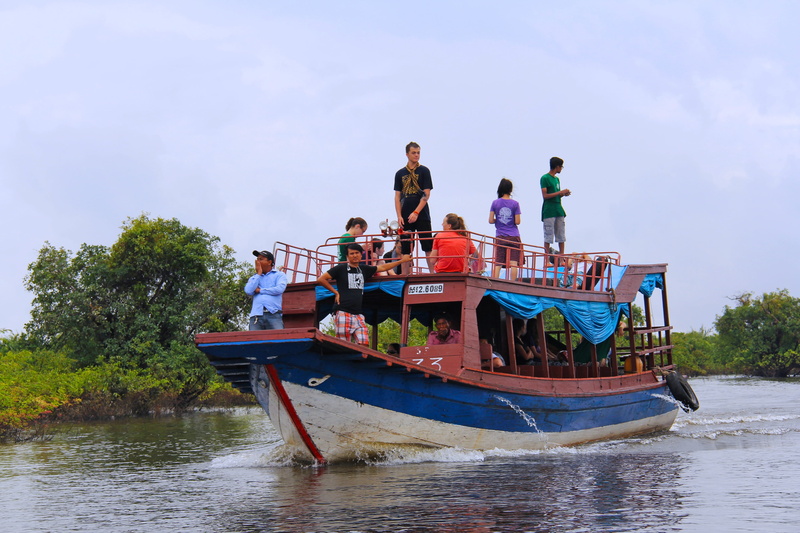 angkor, cambodia, lake, siem reap, men, women, tourist, travel, transportation, 2K, blue, unesco, sky, local, boat, nautical vessel, tourism, adult, sitting