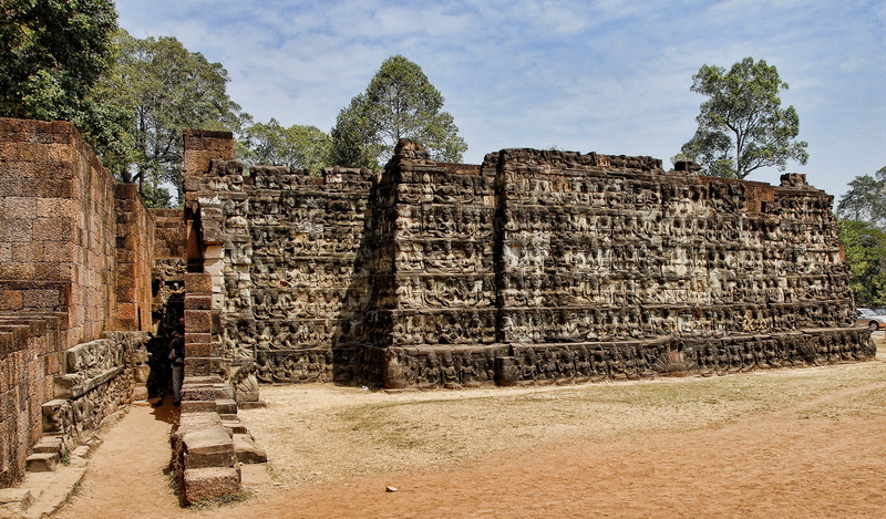 no people, place of worship, history, ancient civilization, archaeology, Angkor Wat, Temple, Cambodia, outdoors, Ancient, 2K, architecture, ruined, angkor