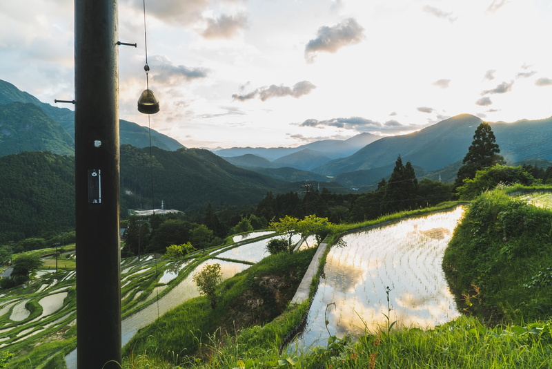 4K, serene, mountain range, maruyama, view, day, nature, scenics - nature, japan, evening, japanese, non-urban scene, outdoors, rice, terraces, senmaida