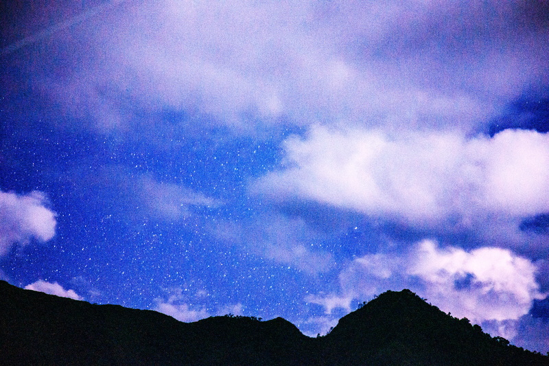 star, nature, mountain range, landscape, night sky, banaue, mountain, no people, idyllic, cloud - sky, cloudy, cloud, dark, 4K, low angle view, sky, tranquil scene