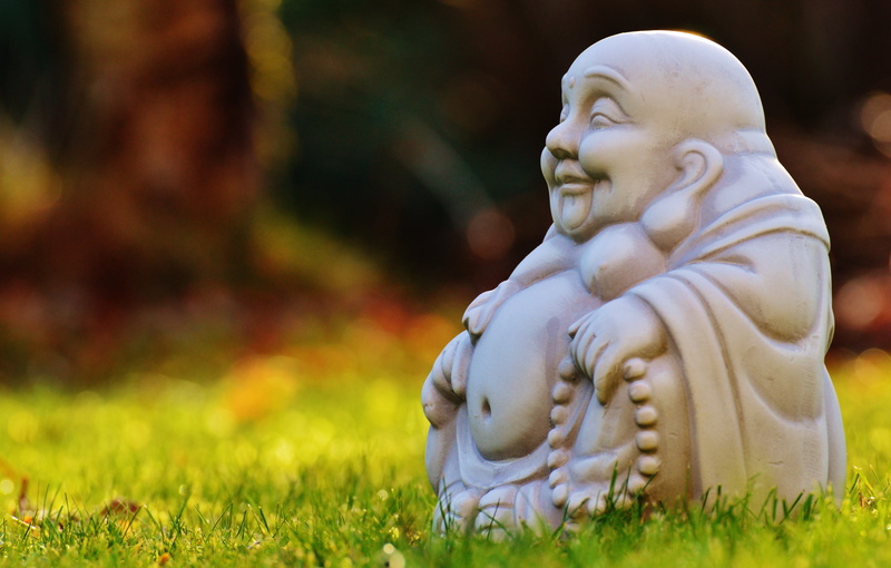 buddhism, ornate, asia, no people, grass, relaxation, creativity, angel, silent, field, spiritual, belief, 4K, idol, human representation, sunlight, fernöstlich