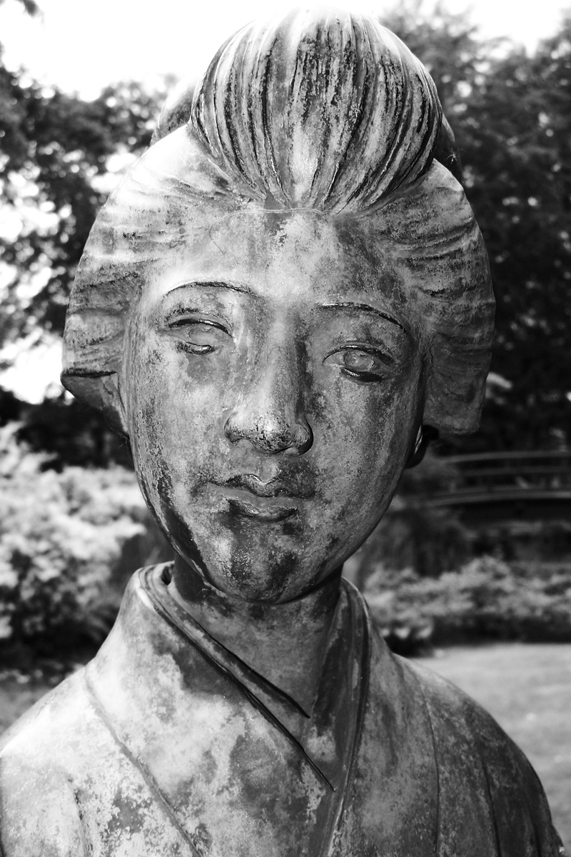 smile, park jewelry, japan, headshot, human representation, harmony, representation, japan garden, front view, Oriental, art and craft, Face, Asia, Japanese