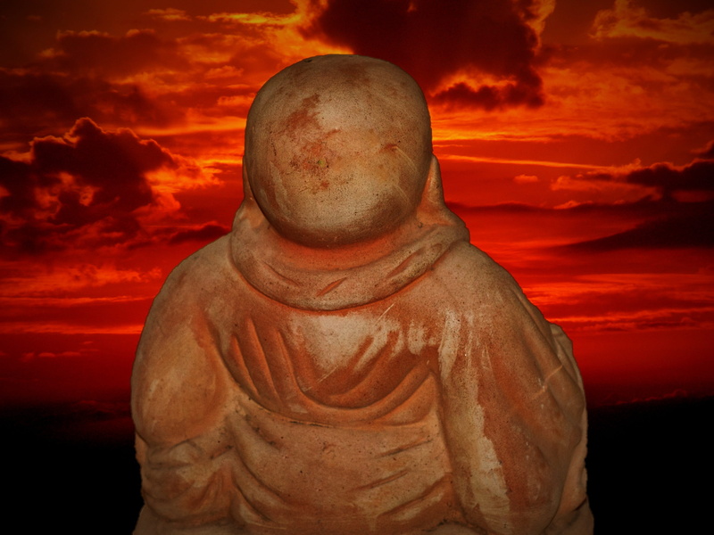 day, idol, Sunset, deity, asia, nature, craft, emotion, statue, sculpture, perception, spirituality, 2K, close-up, Meditation, human representation, sun