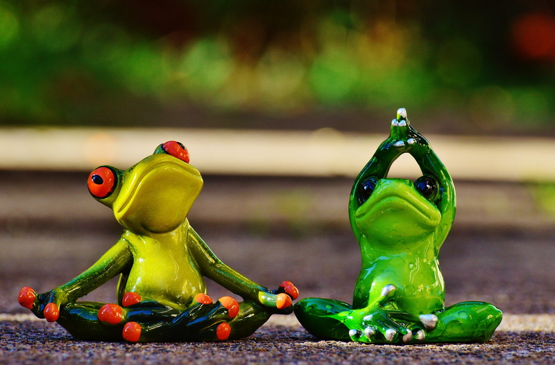 toy, spice, yoga, food and drink, figurine, fun, pepper, funny, gymnastics, healthy eating, focus on foreground, figure, creativity, green, still life