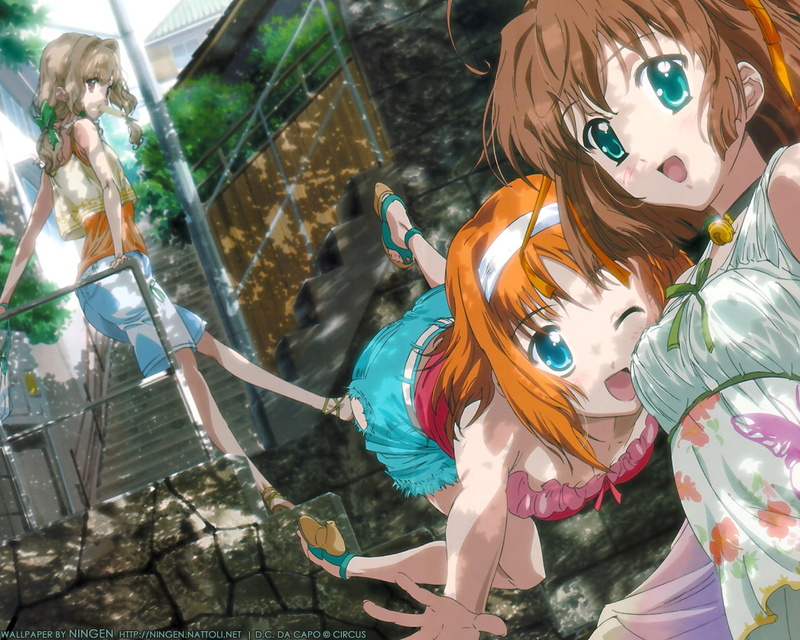 da, 720P, seasons, hd, x, capo, nature, Da Capo, art