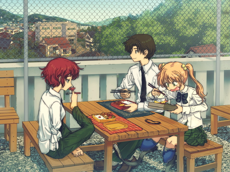 Hisao Nakai, human representation, lifestyles, females, real people, hairstyle, day, people, leisure activity, men, Rin Tezuka, child, seat, casual clothing